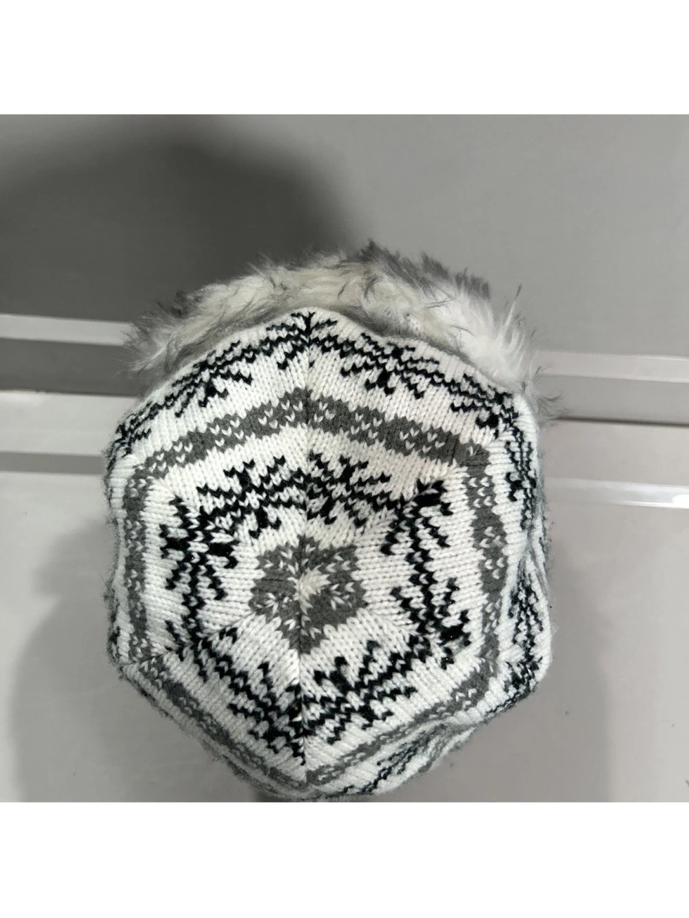 Screamer Trapper Hat Faux Fur Knit Ear Flap Fleece Lined Bomber Hat Winter OSFM - Picture 5 of 12